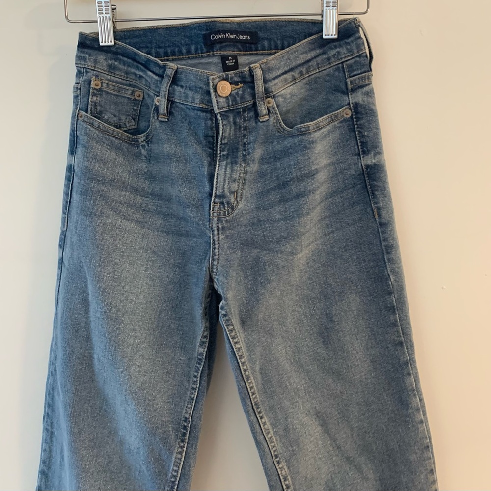 Calvin Klein Jeans Women's Light Blue Straight Leg